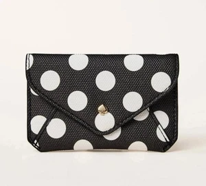 Kate Spade x Target Polka Dot Envelope Card Case Black & White Limited Edition - Bild 1 von 2