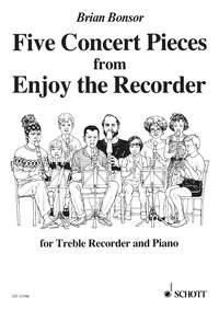 Concert Pieces(6) Brian Bonsor Book [Softcover] Alto Recorder and Piano Schott M - Image 1 of 3