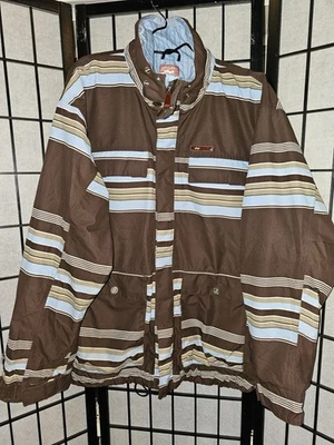 Chaqueta de Snowboard FOURSQUARE DE COLECCIÓN Para Hombres L Esquí, NIIEVE M 15K Bebé AZUL/MARRÓN Y2K  Foto 1 de 4