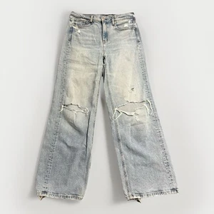 Ayr Jeans Damen 31s Light Blue Wash Denim Distressed Made in USA - Bild 1 von 16