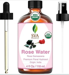 Pure Rose Water 4oz | 100% Natural Chemical-Free | For Skin & Hair - Picture 1 of 1