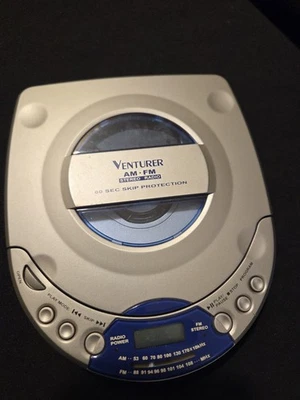 Venturer AM/FM Stereo Radio Portable CD Player (Not Working/parts Only) - Image 1 of 3