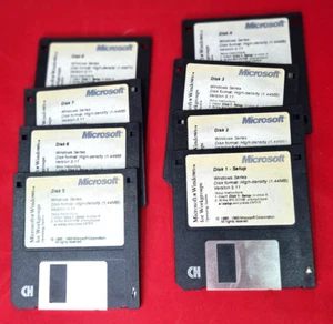 Microsoft Windows Pour Workgroups V 3.11 Disques Logiciels '85-'93 - Afbeelding 1 van 1