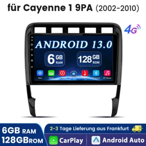 8-Kern 6+128GB Android13 GPS Autoradio CarPlay Für Porsche Cayenne 9PA 2002-2010 - Bild 1 von 15