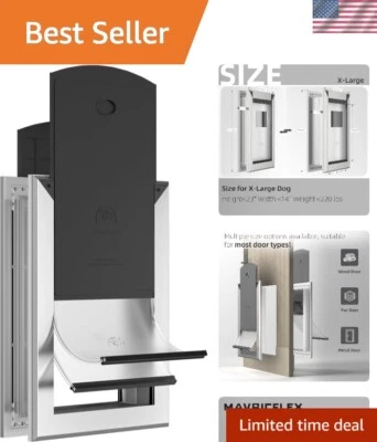 Aluminum Heavy Duty Dog Door - XL Size for Breeds Up to 220 lbs, Easy Install - Image 1 of 4