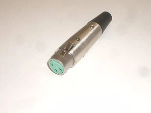 ENCHUFE CONECTOR DE MICRÓFONO FEMENINO SWITCHRAFT A3FL 3 PINES XLR PARA CABLE DE 1/4" OD - Imagen 1 de 2