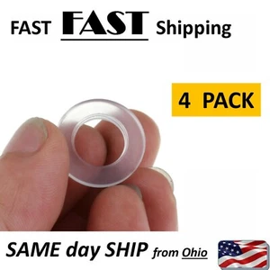 Junta tórica de sello de lavadora de goma 19 mm de tamaño mediano pequeño adaptadores de manguera sello transparente - Imagen 1 de 2
