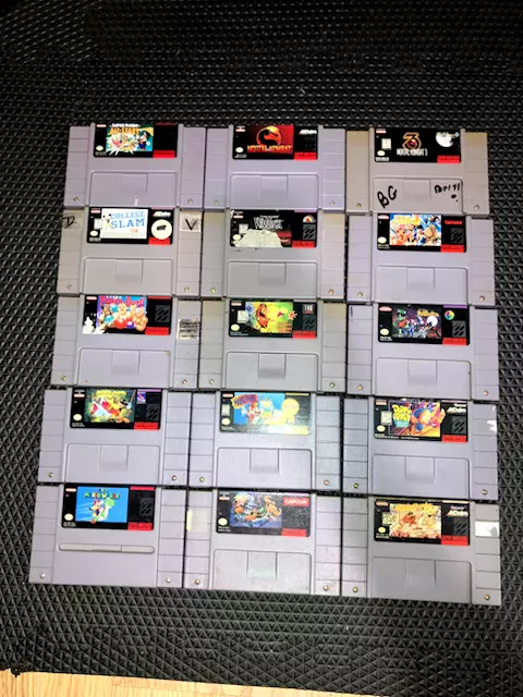 Super Nintendo SNES Video Games (MAKE YOUR OWN BUNDLE)(PICK YOUR GAMES) - Image 1 of 1