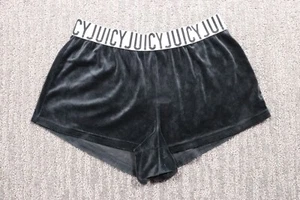 Pantalones Cortos Juicy Couture Y2K Terciopelo Estrás Para Mujer S Negros Cómodos Moda Sexy - Imagen 1 de 5