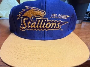 Vintage St Louis Stallions Blue/Yellow New With  NFL Tags Expansion Team 90's - Picture 1 of 2