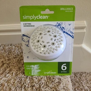 Simply Clean 6 Setting Showerhead White Finish 8062000sc - Picture 1 of 2