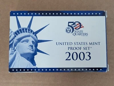 2003 Clad Proof Set U.S. Mint Original Packaging OGP COA - 10 COINS - Image 1 of 4