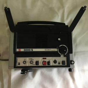 GAF 3000s Super 8 Sound Movie Projector Untested For Parts blue shelf - Picture 1 of 11