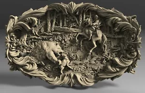 Modelos 3D STL CAZA SALVAJE para enrutador CNC impresora 3D grabadora Aspire Artcam - Imagen 1 de 1