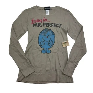 Woman's Junk Food Looking for Mr. Perfect Long Sleeve T-Shirt Sz Jr’s Medium - Picture 1 of 11