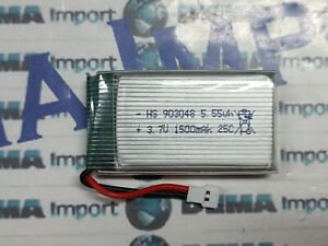 Batterie a litio di polimery 3.7 v 1500mha 903048 droni elicopter radiomodellism