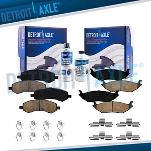 Front Rear Ceramic Brake Pads for Dodge Durango Ram 1500 Chrysler Aspen Ram 1500 - Picture 1 of 7
