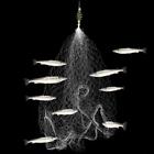 Fishing Net Explosion Hook Spring Trap Luminous Fishnet Rigs Swivel Tools