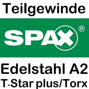 Spax Edelstahl Senkkopf Spanplattenschrauben A2 Torx Teilgewinde - Bild 1 von 1