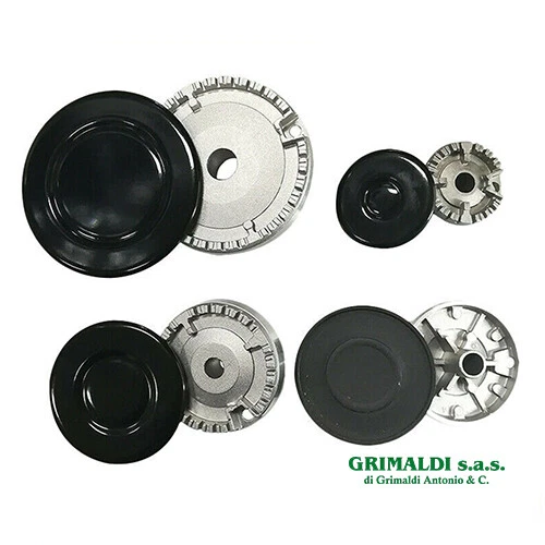 BOMPANI BOREAL FOX 4 BRUCIATORI + PIATTELLI SPARTIFIAMMA 4 FUOCHI CUCINA GAS