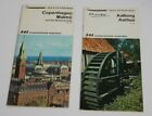 Vintage SAS Airlines City Portrait Travel Brochures Aalborg & Copenhagen