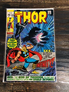 THE MIGHTY THOR #185 IN THE GRIP OF INFINITY! THE SILENT ONE! BRONZE MARVEL 1971 - Picture 1 of 1
