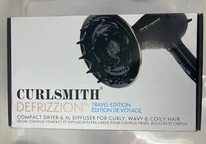Curlsmith Defrizzion Travel Hair Dryer, Large Diffuser, Curly Hair, New Open Box - Picture 1 of 2