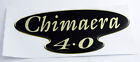 TVR Chimaera 4.0 Gel Domed Black & Gold Effect Self Adhesive Badge 116x53mm