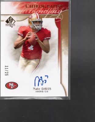 A1642- 2009 SP Authentic Chirography Gold #CHND Nate Davis Auto /25 SAMPLE PIC - Image 1 of 2