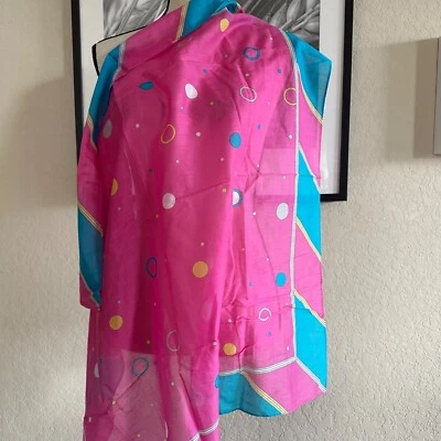 Ginnie Johansen 复古棉质围巾粉色复古 32" x 32" — 第 1/3 张图片