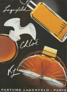 Publicité papier glacé - advertising paper - Parfums Karl Lagerfeld - Picture 1 of 1