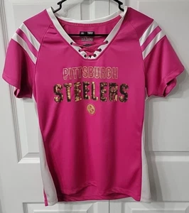 RARO Pittsburgh Steelers Equipo NFL Ropa 1ª y Moda Lentejuelas Para Mujer Talla L - Imagen 1 de 6