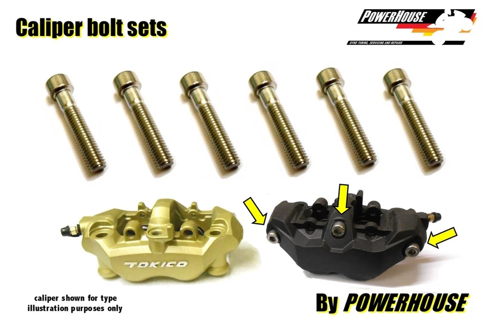 Kawasaki ZX 12 R Ninja 04-06 Stainless joint bolt set front brake calipers Foto 1 de 1