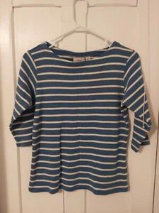 L. L. Bean Striped Shirt Small Petite, Women's. - Picture 1 of 4