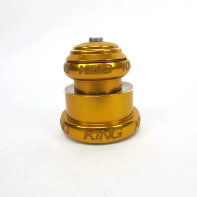 Chris King 耳机 - 锥形 1 1/8 至 1.5 英寸 Griplock 金色 EC34 EC49 NTS — 第 1/4 张图片