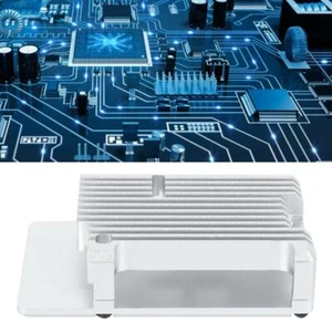 1X Motherboard Case Aluminum Alloy Electronic Components Black for Raspberry Pi4 - Afbeelding 1 van 12