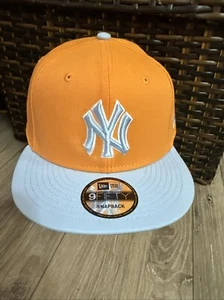 Men's New Era Light Blue New York Yankees Spring Color Two-Tone 9FIFTY Snapback - Picture 1 of 13