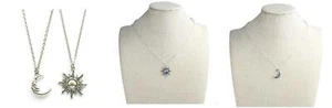 Ziper Moon and Sun Friendship Pendant Necklace BFF Jewelry Necklaces,gift...  - Picture 1 of 4
