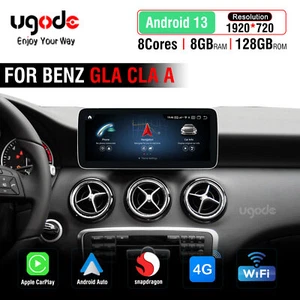 10.25" Android13 Screen 8+128G CarPlay Multimedia Mercedes Benz A CLA GLA NTG4.5 - Picture 1 of 13