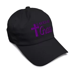Soft Women Baseball Cap Saved by Grace Jesus B Embroidery Dad Hats for Men - Picture 1 of 55