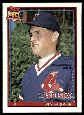 1991 O-Pee-Chee Wes Gardner Boston Red Sox #629 - Image 1 of 2