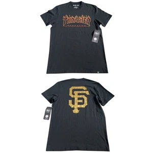 Thrasher Magazine x ‘47 SF Giants MLB Men’s T Shirt Sz S Black Limited Ed. NWT - Picture 1 of 11