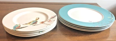 Lenox CHIRP Bone China Dinner Plates (4) and Salad/Luncheon Plates (4) NWT - Image 1 of 4