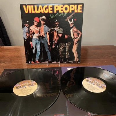 THE VILLAGE PEOPLE LIVE AND SLEAZY 12" LP VG+ VINYL  CASABLANCA GATEFOLD 1979 - Image 1 of 4