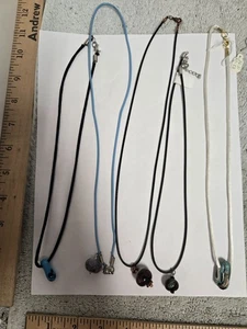 Lotto di 5, collana con ciondolo tipo catena stoffa, opere d'arte di Terry Honstead #5 - Foto 1 di 6