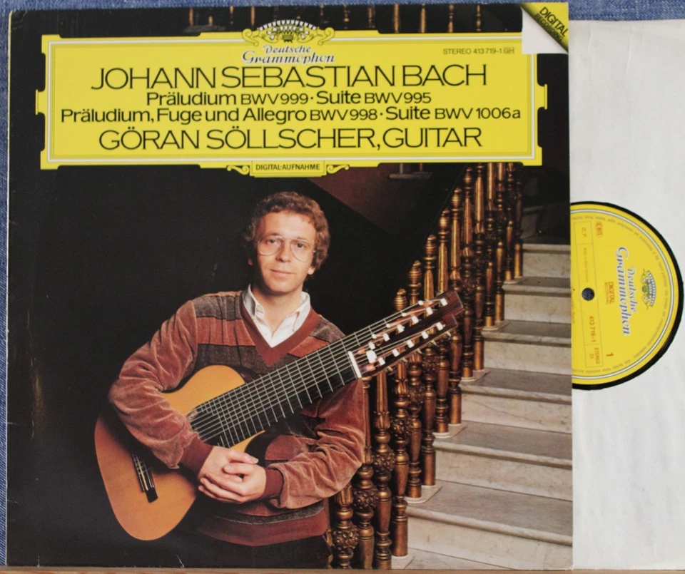 Söllscher. Bach (Works for lute). DGG 413 719 dig. NM - Image 1 of 1