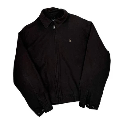 Chaqueta Polo By Ralph Lauren Harrington - Algodón Negro Mediano Foto 1 de 4