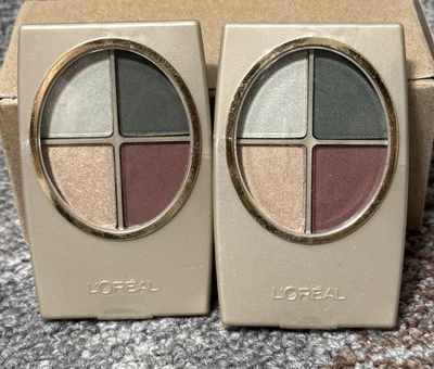 2 L'Oreal Wear Infinite Eyeshadow Quad ~ GREEN WITH ENVY - Image 1 of 2