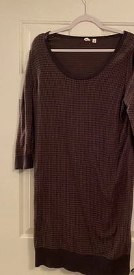 Frenchi 女式毛衣连衣裙 Xl 女式紫色灰色 — 第 1/3 张图片