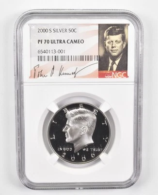 2000-S SILVER Kennedy Half Dollar PF70 UCam - NGC Special Lbl - Image 1 of 4